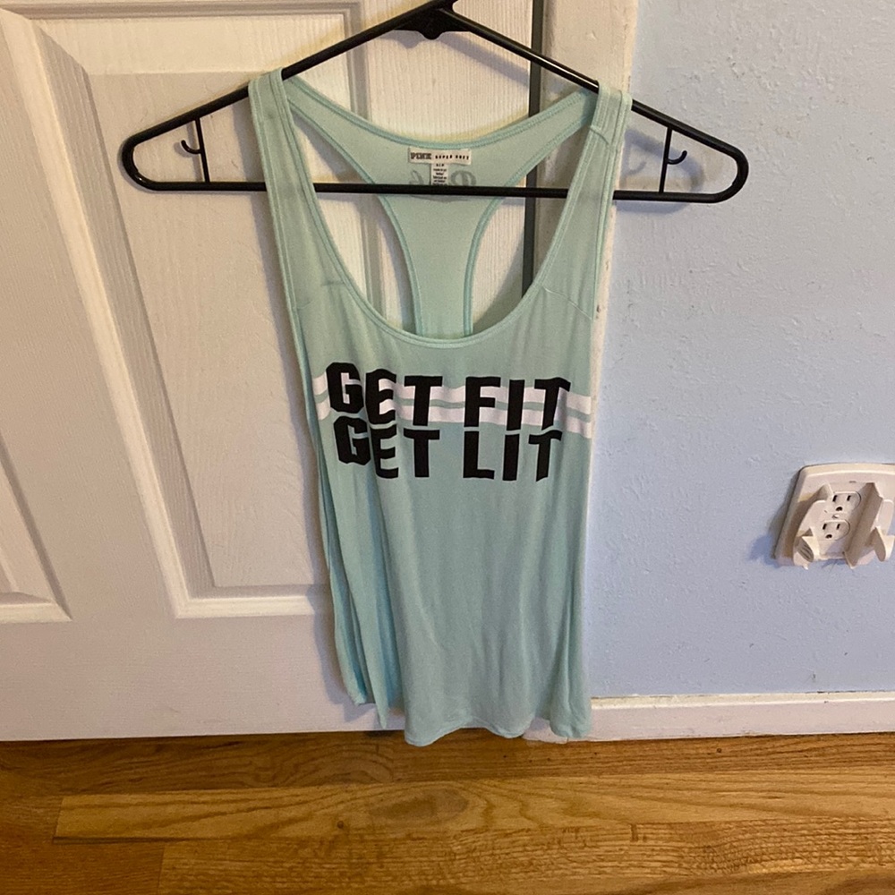 Pink workout top